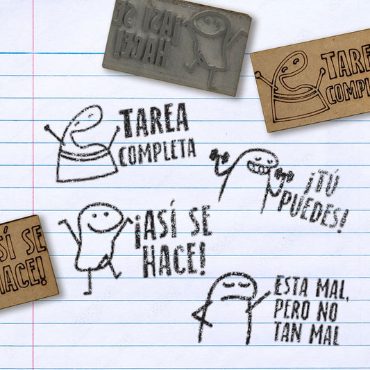 Sellos Escolares Paquete con 4pz