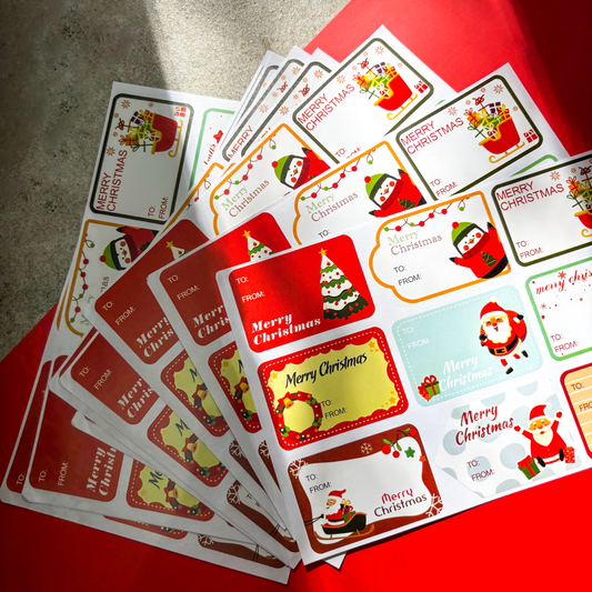 Stickers Navideños para Regalos