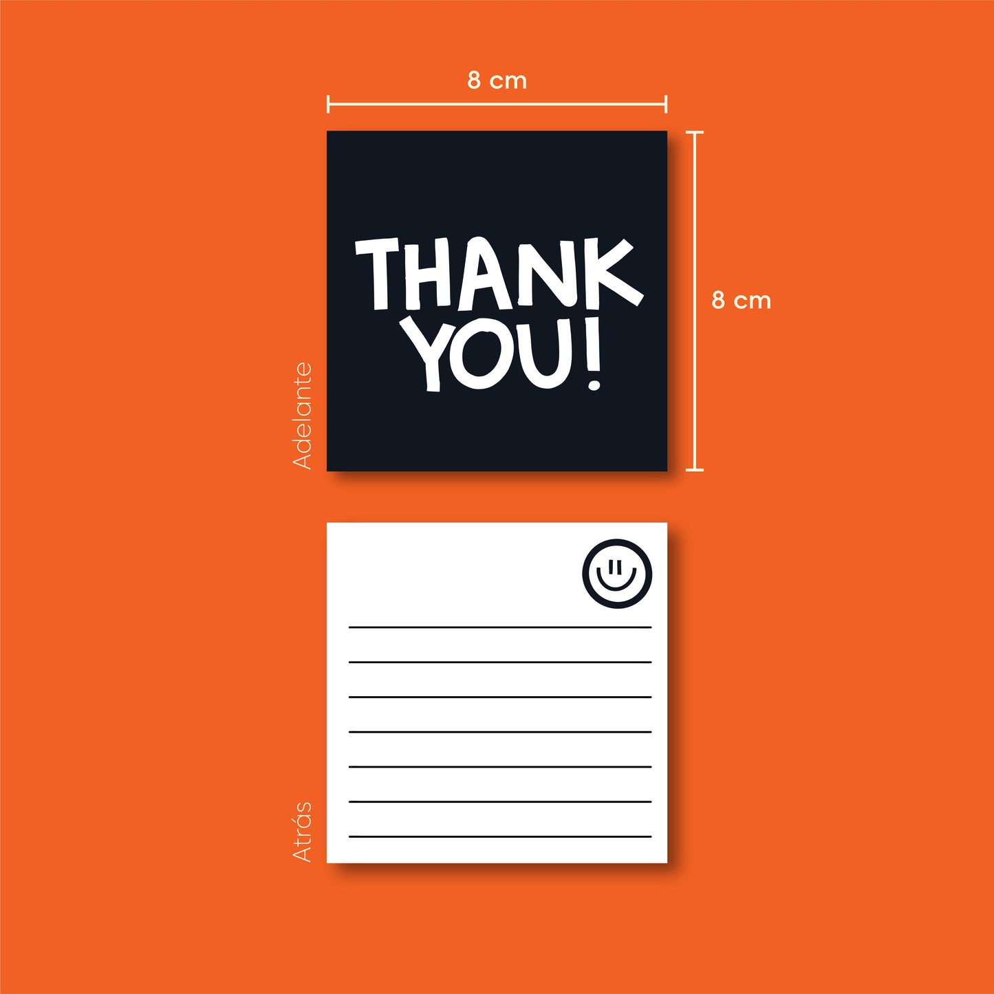 Tarjetas Black Vibes 100 Pz 8x8cm