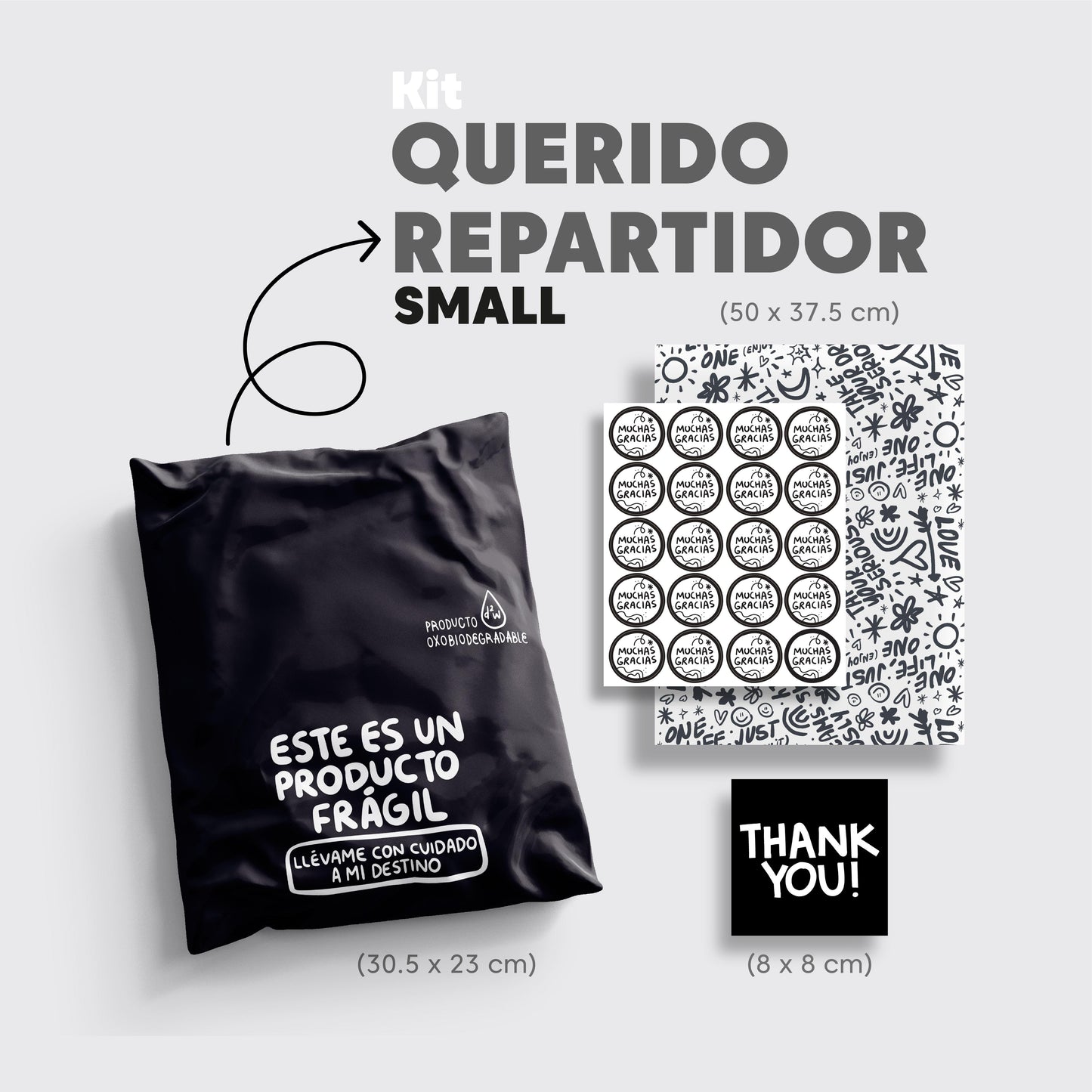 Kit Querido Repartidor Bolsa Pequeña