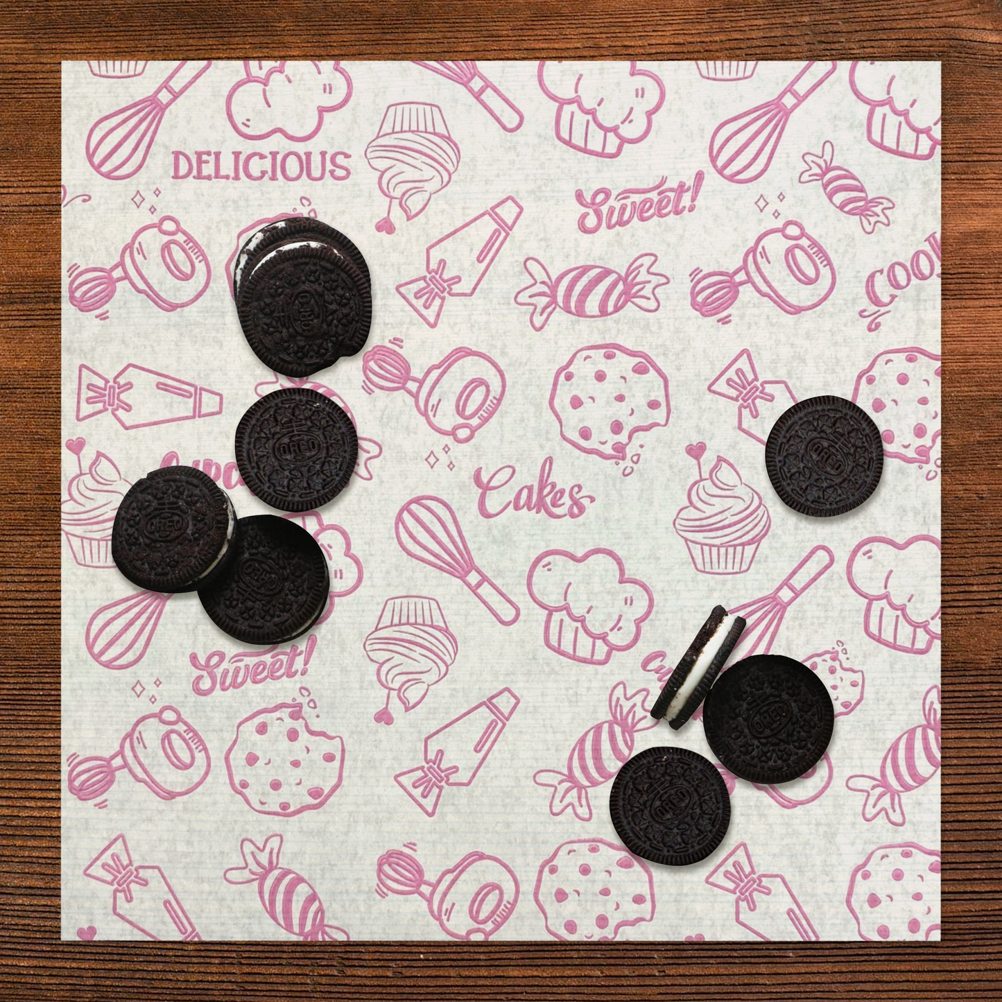 Papel Gado Alimenticio ROSA 50pz 30x30CM