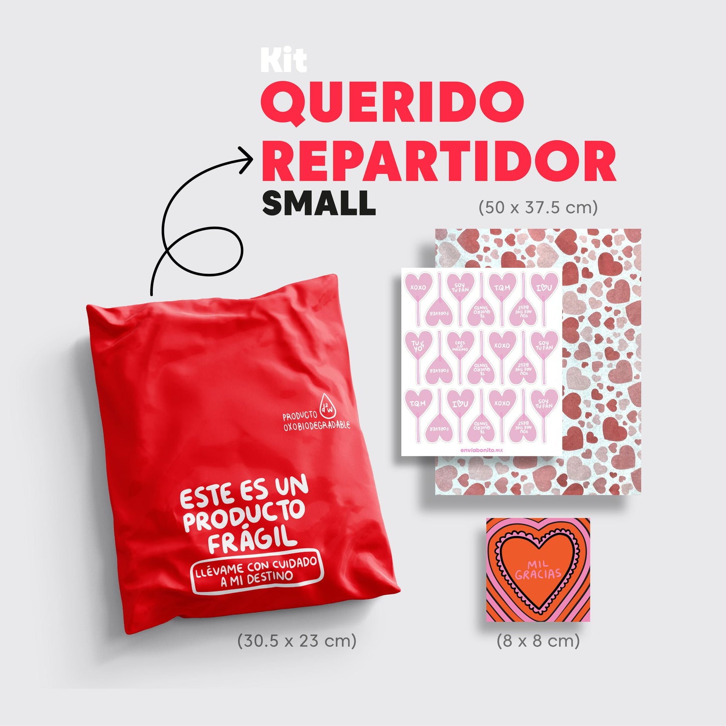Kit Querido Repartidor Bolsa Pequeña