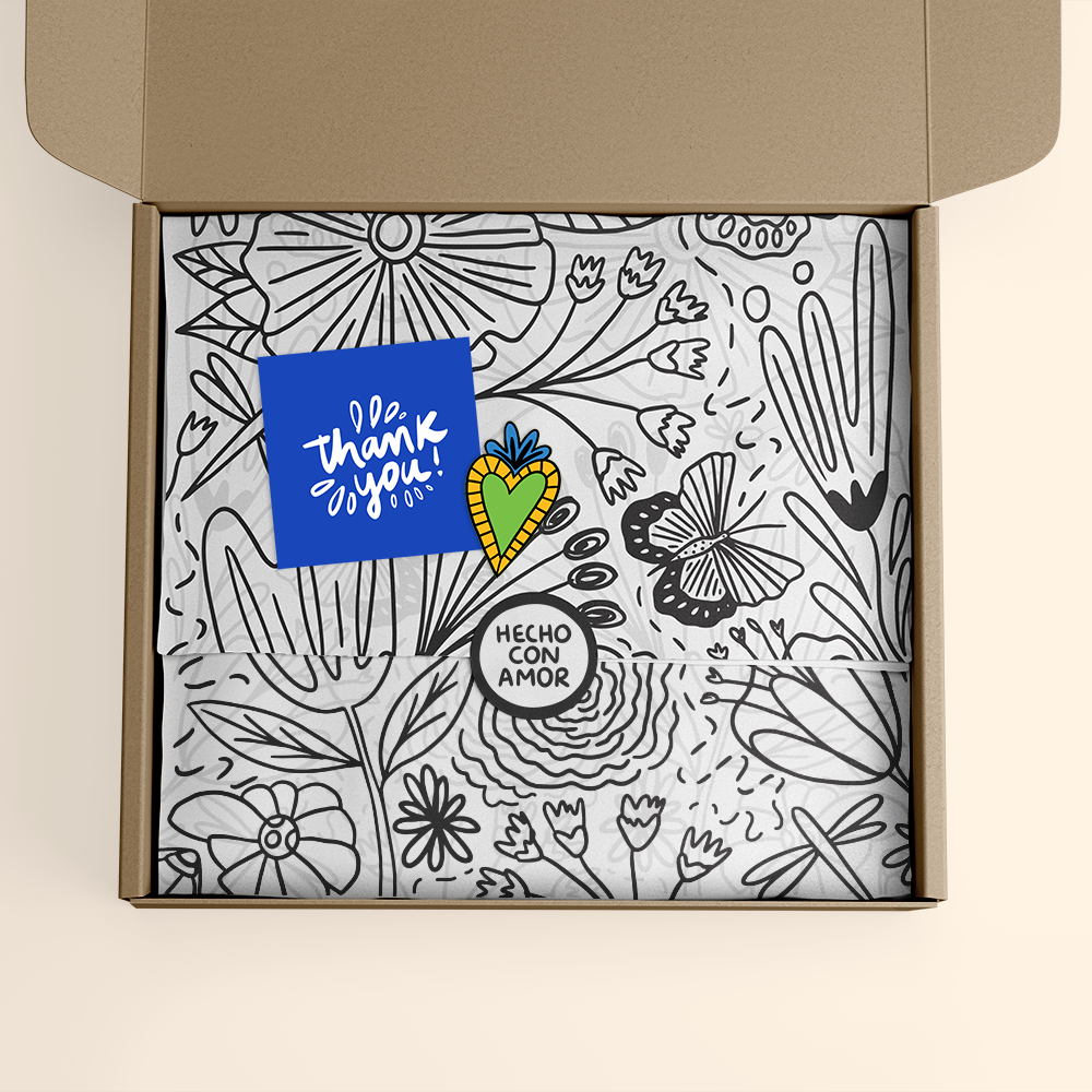 Papel China Mariposa Negra 100 Pz 50x37.5cm