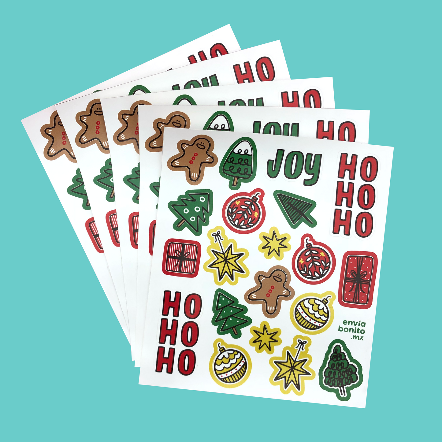 Stickers Navidad 100 Pz