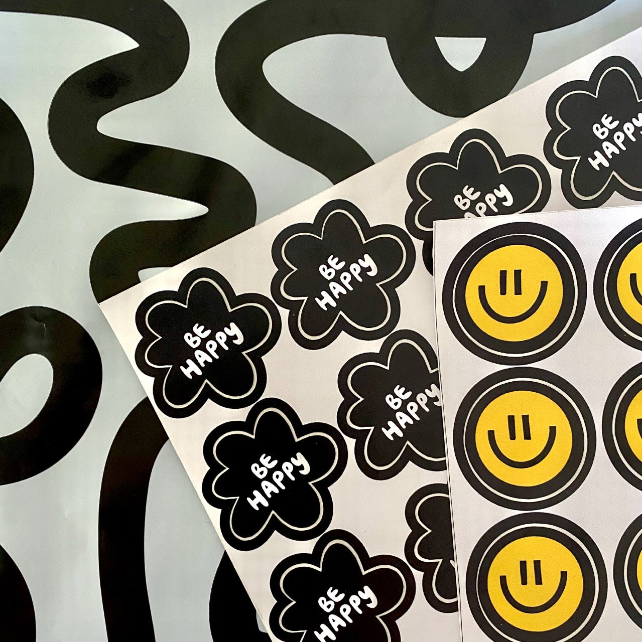 Stickers Black Vibes 100 Pz