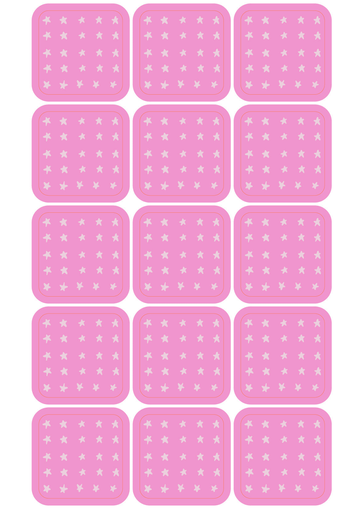 Stickers Groovy Pink 100 Pz