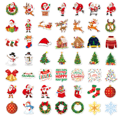 STICKERS 100pz NAVIDAD VARIADO  3