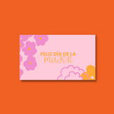 Tarjetas Mujer 100 Pz 15x9cm