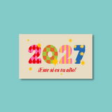 Tarjetas 2027 100 Pz 15x9cm
