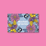 Tarjetas Muchas Gracias 100 Pz 15x9cm