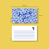 Tarjetas 100pz 15X9cm  LILIES