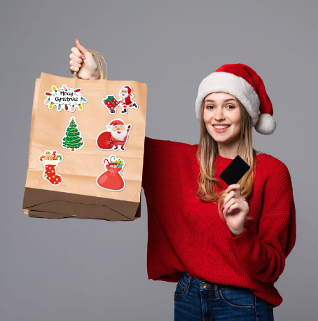 STICKERS 100pz NAVIDAD VARIADO  3