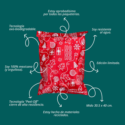 Bolsas de Envío Navidad 100 Pz