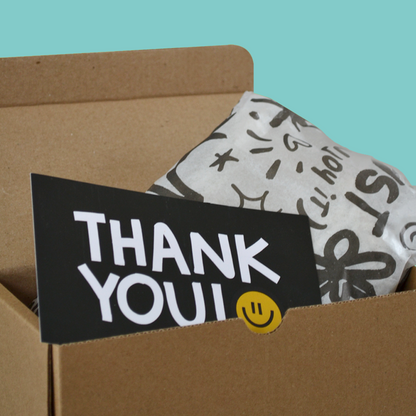 Tarjetas Thank You 100 Pz 15x9cm