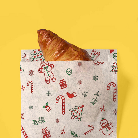 Papel Grado Alimenticio Navidad 50 Pz 30x30cm