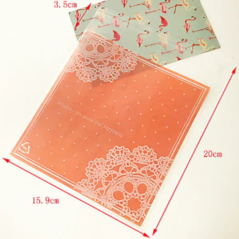Bolsitas Decoradas Grandes 25pz  (15.9x16+2.5cm)