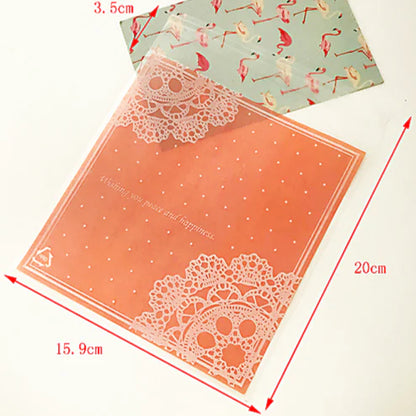 Bolsitas Decoradas Grandes 25pz  (15.9x16+2.5cm)