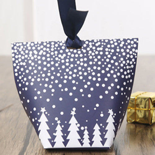 Caja de Regalo Azul Navideña 7*5.5*10cm NAVIDAD 1AA5