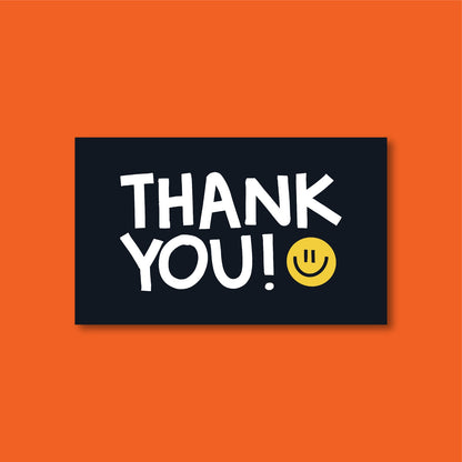 Tarjetas Thank You 100 Pz 15x9cm