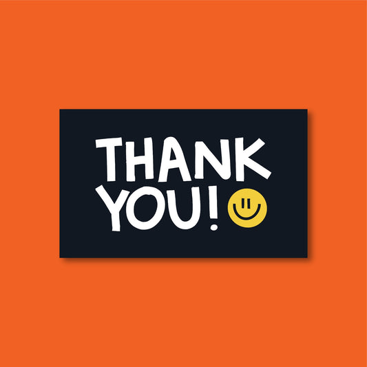 Tarjetas Thank You 100 Pz 15x9cm