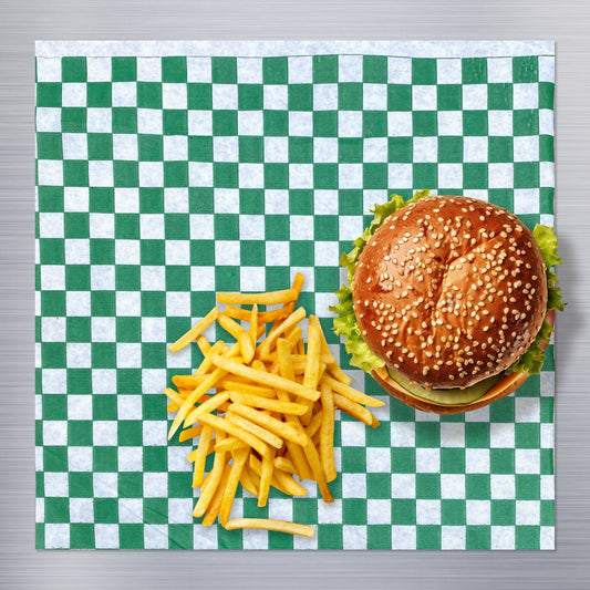 Papel Grado Alimenticio Verde 50 Pz 30x30cm