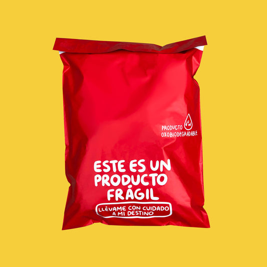 Bolsas de Envío Rojo Querido Repartidor 100 Pz
