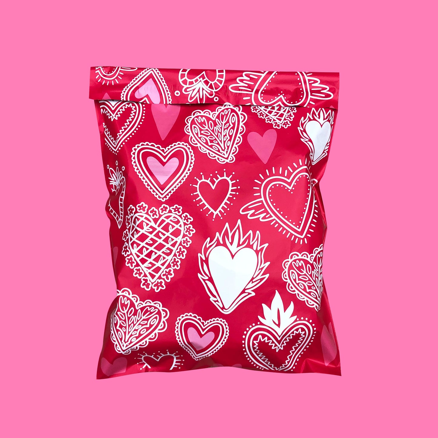 Bolsas de Envío Corazones 100 Pz