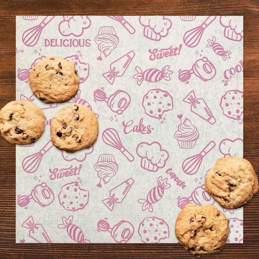 Papel Gado Alimenticio ROSA 50pz 30x30CM