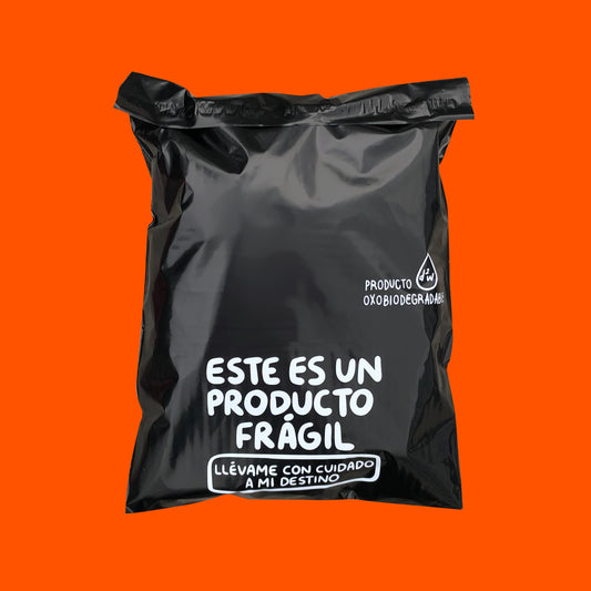 Bolsas de Envío Negro Querido Repartidor 100 Pz