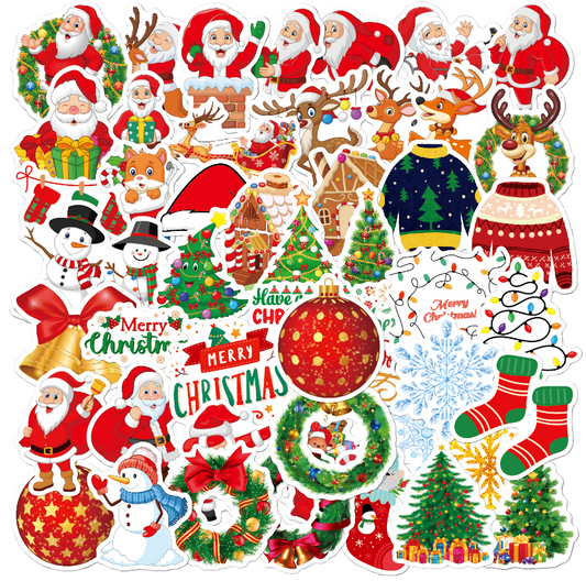 STICKERS 100pz NAVIDAD VARIADO  3