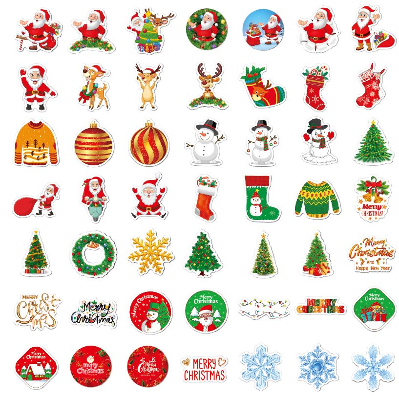STICKERS 100pz NAVIDAD VARIADO 4