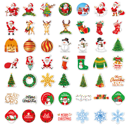 STICKERS 100pz NAVIDAD VARIADO 4