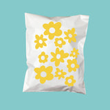 25pz Bolsas de Envío FLOR AMARILLA