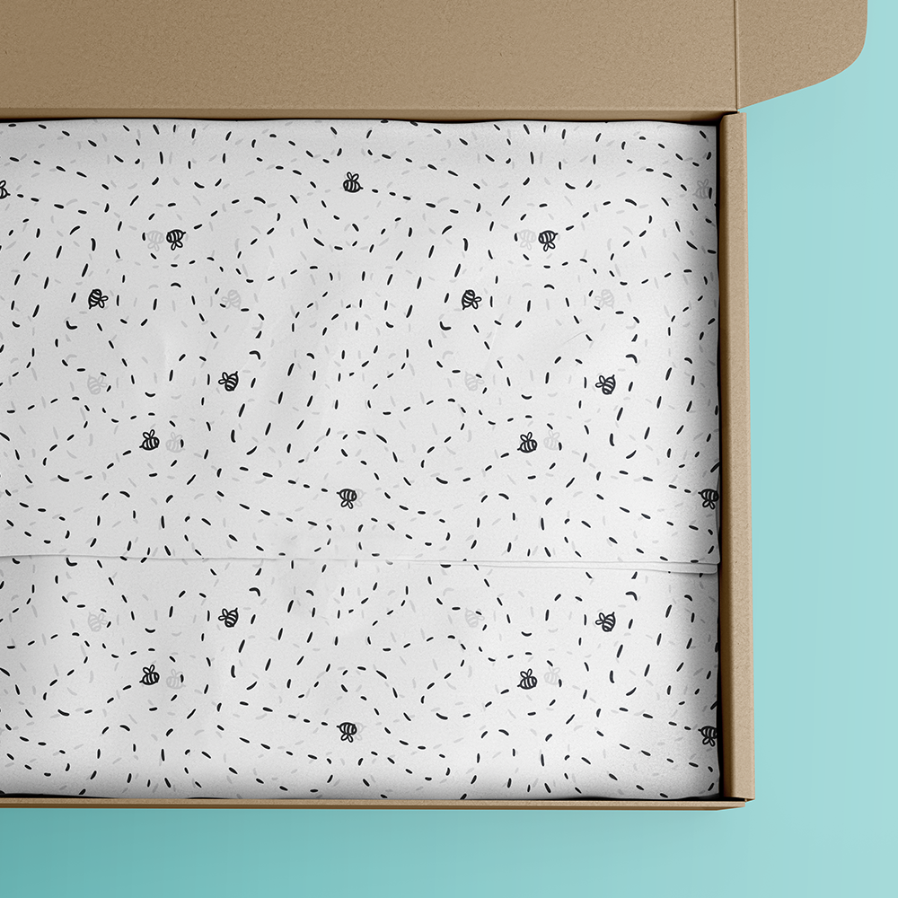 Papel China Abejas 100 Pz 50x37.5cm