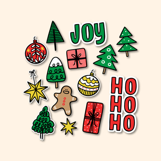 Stickers Navidad 100 Pz