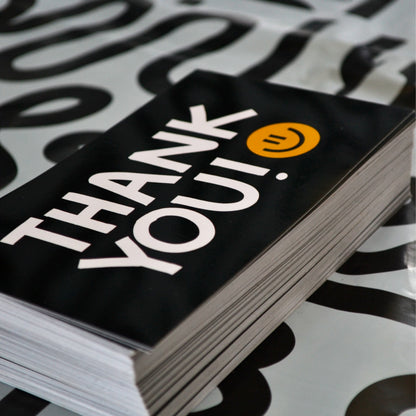 Tarjetas Thank You 100 Pz 15x9cm