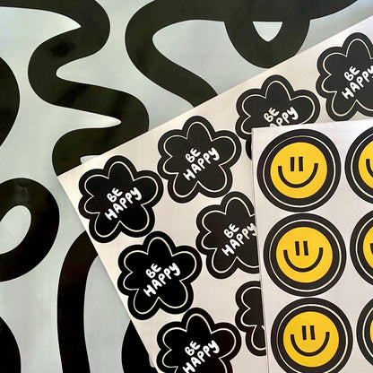 Stickers Black Vibes 100 Pz