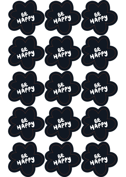 Stickers Black Vibes 100 Pz