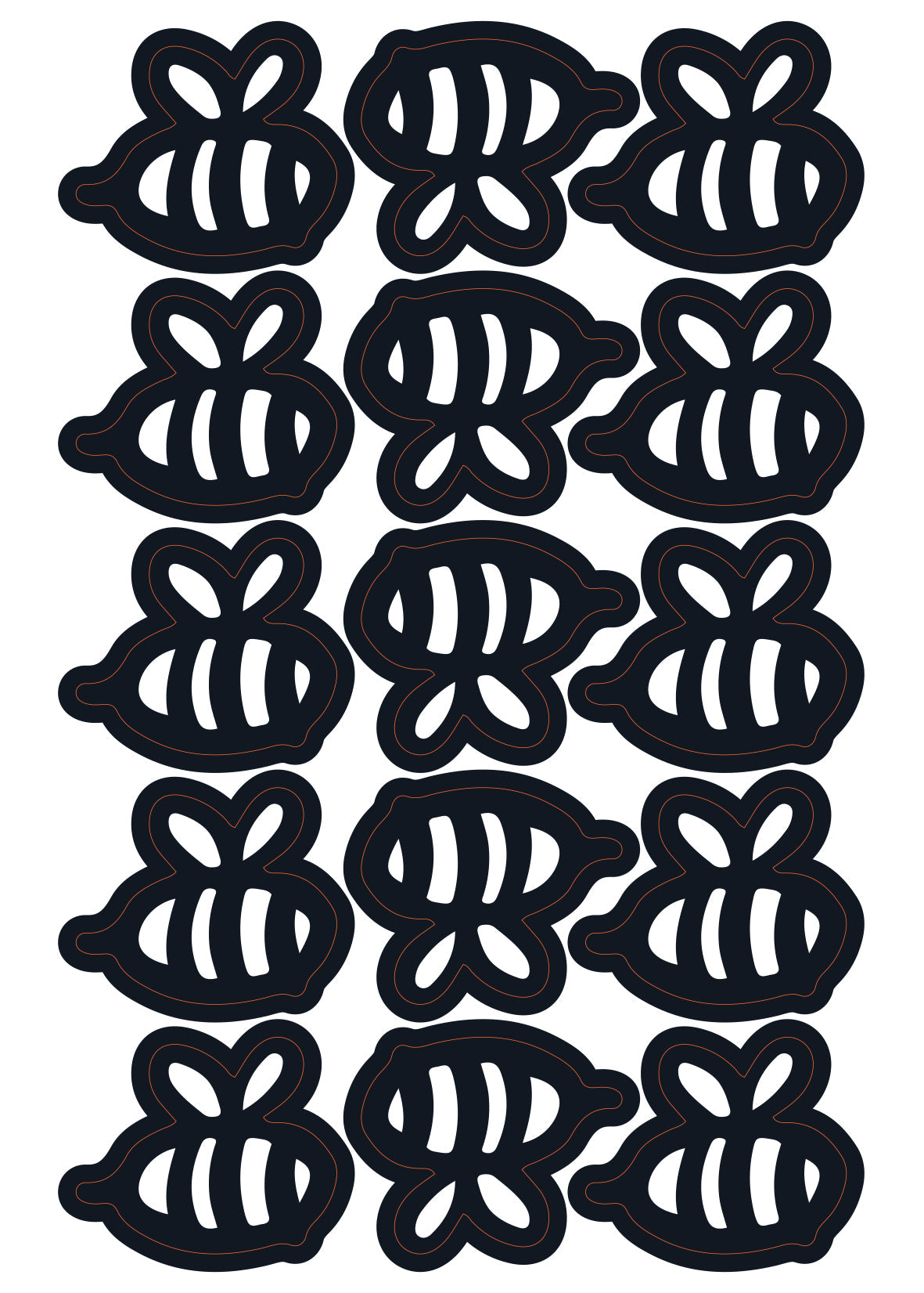 Stickers Abejas 100 Pz